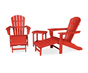 POLYWOOD® Palm Coast Vibrant Ultimate Adirondack 3-Piece Set