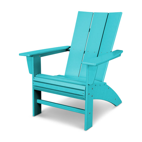 POLYWOOD Modern Curveback Adirondack Chair in Vibrant Colors